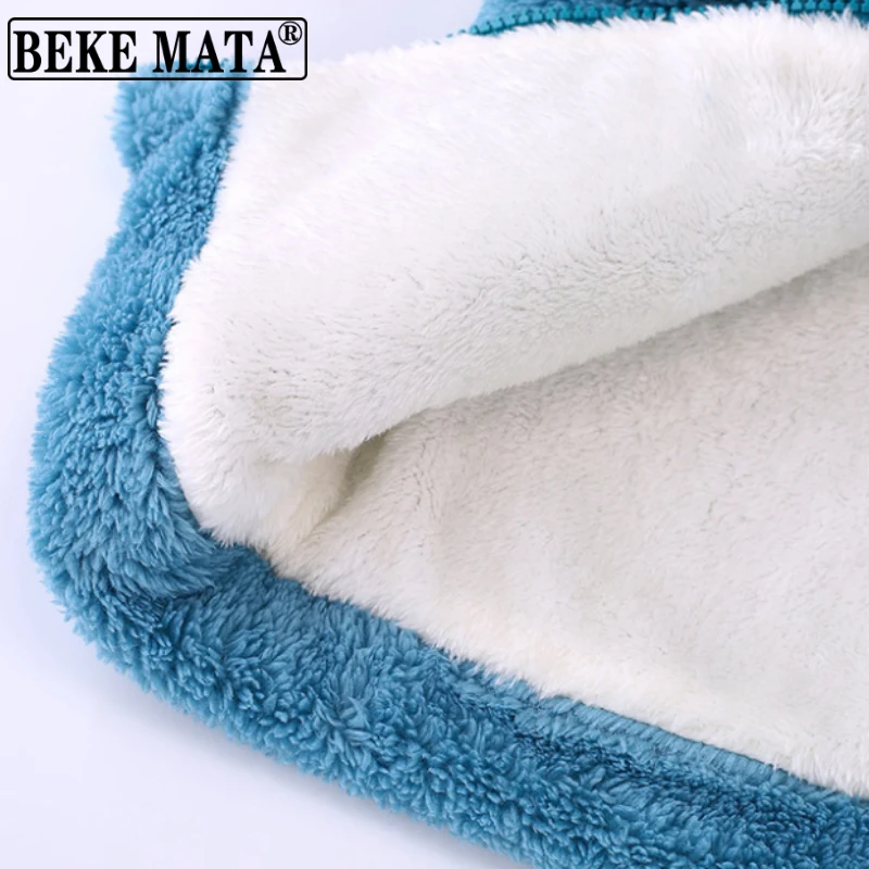 Kids Boys Vests 2021 Winter Thicken Fleece Sleeveless Jackets For Teenage Boys School Coats Cartoon Pattern Children Clothing