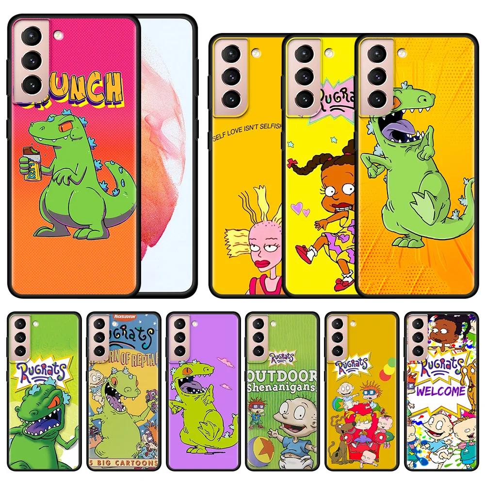 Чехол-бампер для Samsung Galaxy S20 S21 FE Ultra S10 Lite S9 S8 Plus S10e S7 Edge Note 20 9 reptar king of the monsters print |