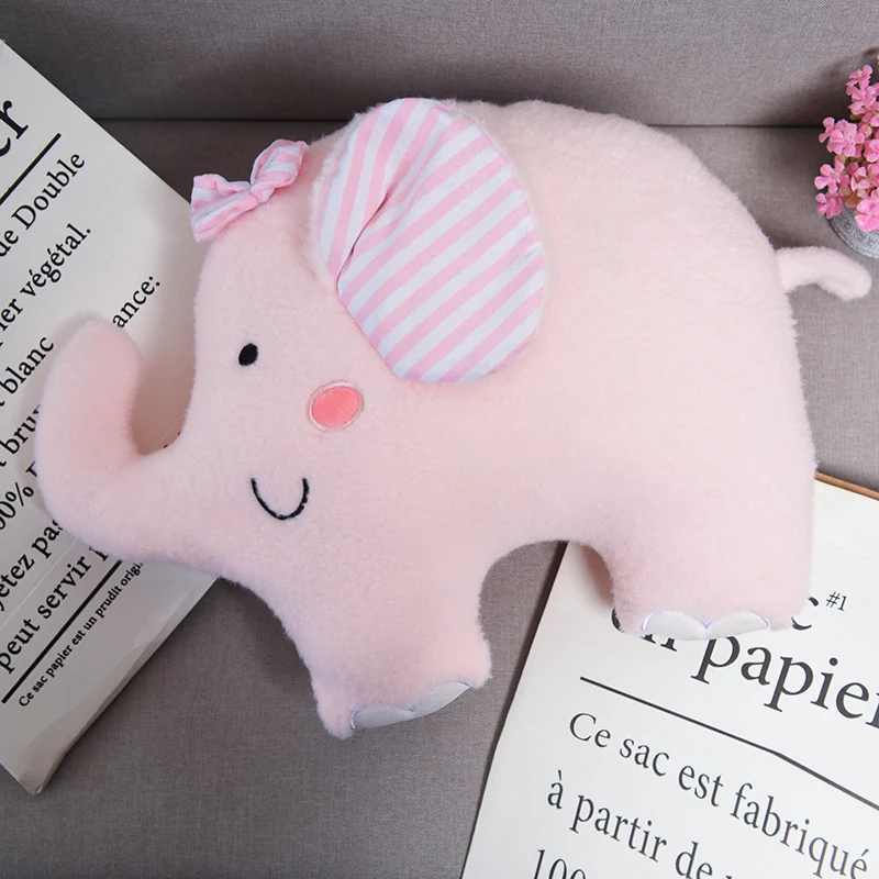 

45*35cm Plush Elephant pillow Doll Toy Kids Sleeping Back Cushion Cute Stuffed Elephant Baby Accompany Doll high quality Gift