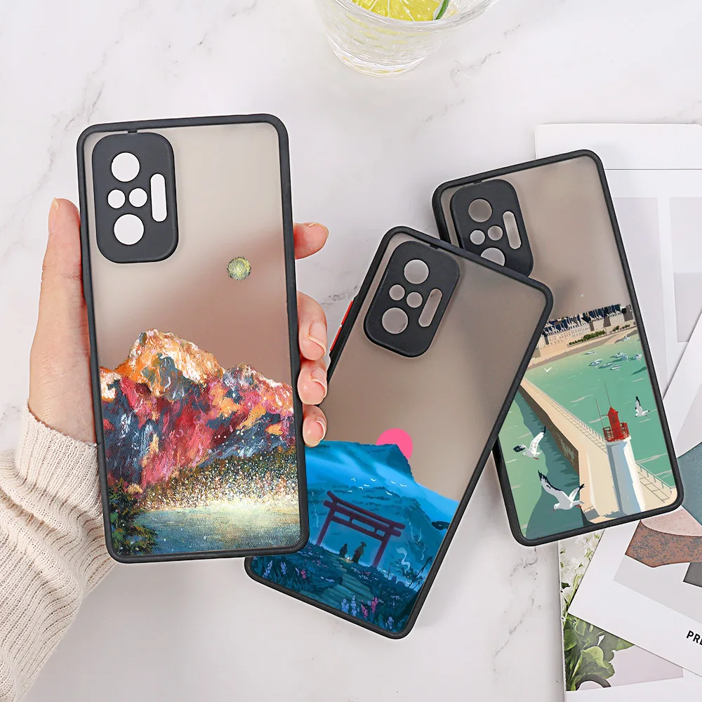

Poco X3 Pro Case For Poco F3 Case X3 NFC M3 Pro Funda For Xiaomi Mi 11 Lite 10T 9T Mi 11 8 A3 Note 10 Lite Hard PC Matte Covers