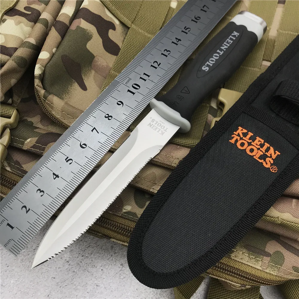 

KLEIN Fixed Blade Double Blade Diving Knife Outdoor Self Defense Knife Camping Survival Knife High Hardness Sharp Hunting Knifes