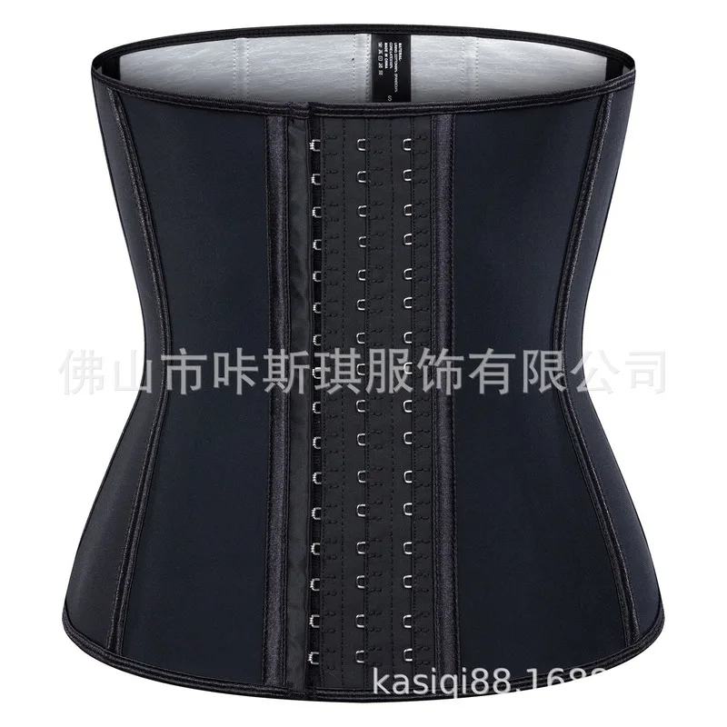 

9 Steel Bones 28cm Superb Elastic Effect Sweaty Waistband Silver Three-layer Patch Sweaty Slimming Waist Shaping Fitness Corset