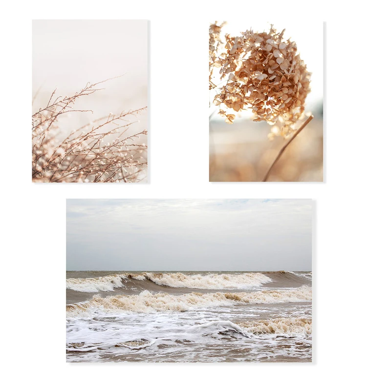 

Dry Hydrangea Plant Poster Print Canvas Painting Art Picture Canvas Living Room Bedroom Home Decoration