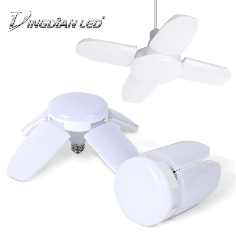 E27 складной светодиодный светильник 110 В 220 в 60 Вт супер яркий холодный белый