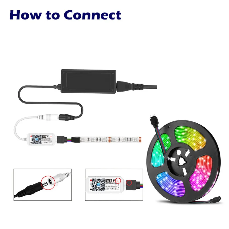 Беспроводная RGB-лента с голосовым управлением и через Wi-Fi | Освещение