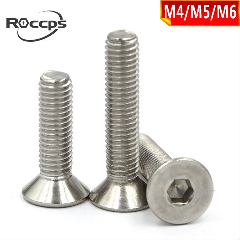 Винт с плоской чашей из нержавеющей стали 304 винт головкой шестигранный