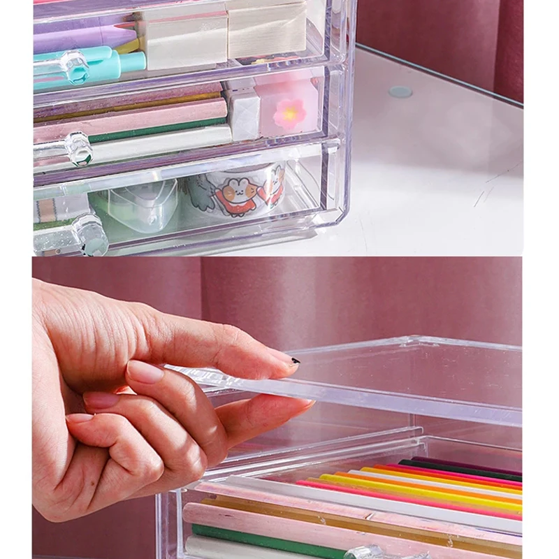 

2020 Storage Rack Book Document Pencil Storage Holder Multilayer Expanding Box School Office Stationery Desktop Organizer