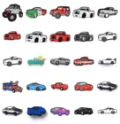 Новинка, гоночный автомобиль на заказ, Кроксы, амулеты, Мультяшные аксессуары, украшение для обуви из ПВХ, Кроксы, обувь для девочек, вечерние НКА, рождественские подарки