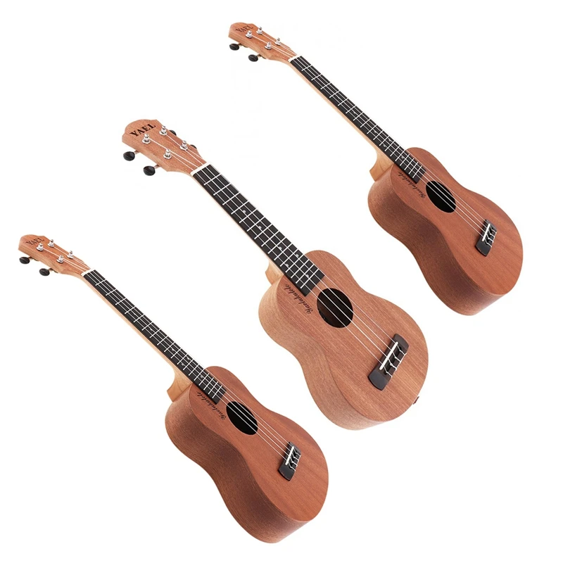 

Миниатюрная гитара укулеле Акустическая гитара из Сапеле деревянная Гавайская гитара Гавайи 4 строки гитары