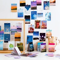 30 pcs stickers book aesthetic landscape cute decor stationery sticker planner collage material junk journal supplies