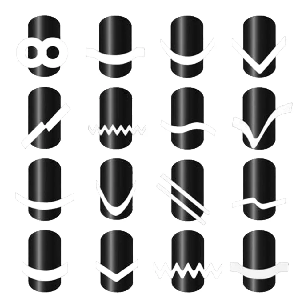 

Nail Art Stickers French Manicure Strips Nail Art Styling Tassel Tips Stickers DIY Line Tips Decoration Tools