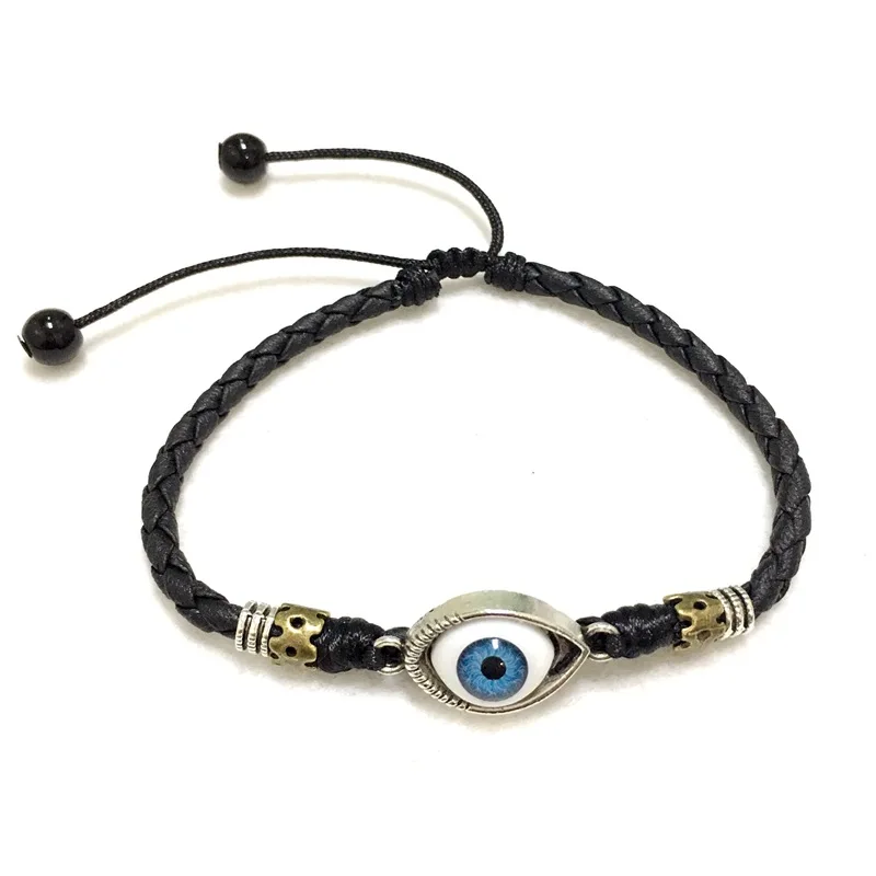 Европа и США турецкий голубой глаз пара ножной браслет ножные браслеты из кожи