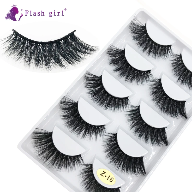 

Flash Girl Z series Z-16 100% Handmade 5 pairs of mink eyelashes