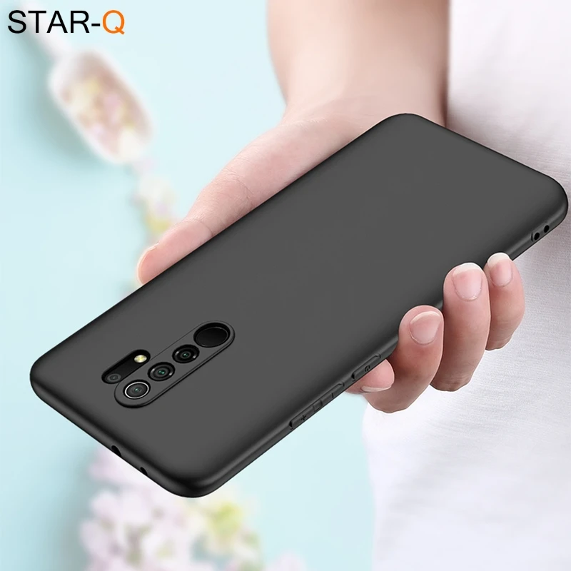 for redmi9 New upgrade full cover camera liquid silicone phone case for xiaomi redmi 9 original soft protective back cover