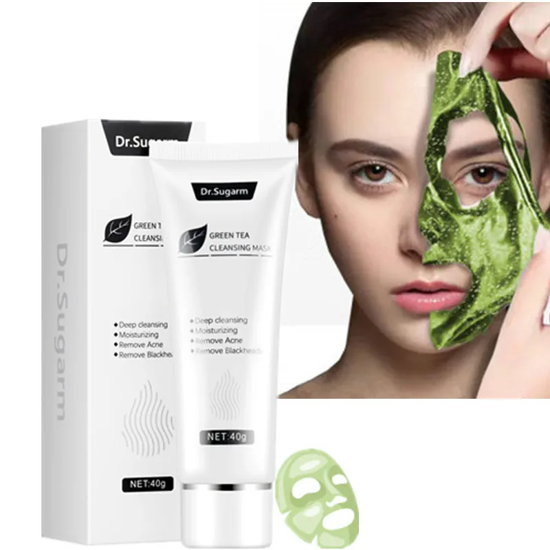

40g Green Tea Blackhead Mask Skin Care Remove Acne Nose Deep Cleansing Pore Strip Moisturizing Peel Mask