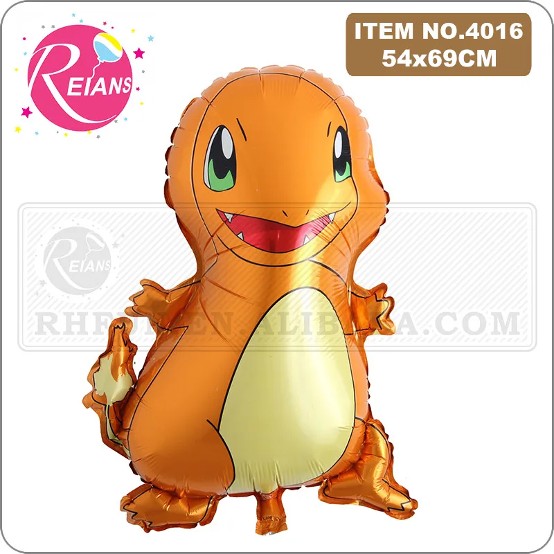 Аниме мультфильм покебол PIKACHU гелиевый воздушный шар покрытый фольгой надувной
