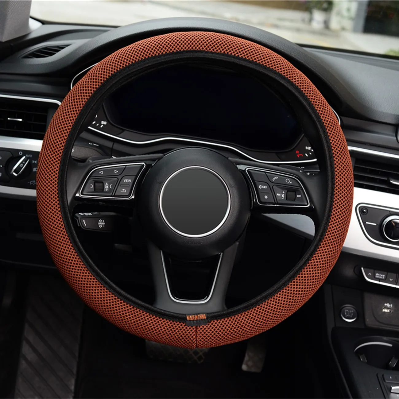 

Car Steering Wheel Cover with Needles and Mesh Fabric Diameter 36-38cm Auto Car Accessories Car Parts Bmw Nissan Rogue 2017