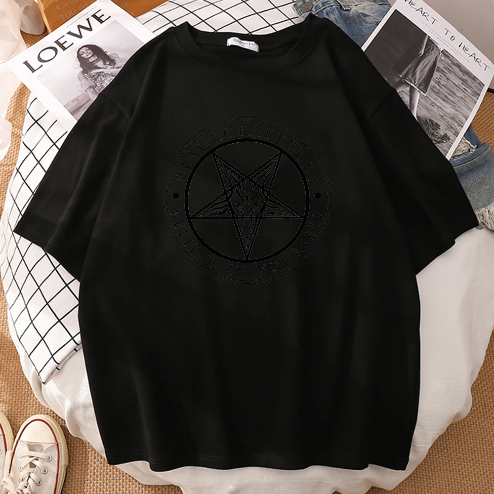 

Black Craft Cult Believe In Yourself Printing T Shirts Men Tshirt Hip Hop Casual T-Shirt Fashion Harajuku Japanese Anime Tshirt
