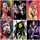 Картина по номерам для взрослых, яркие картины с рисунком масло, холст для раскрашивания, пения, мужской декор, искусство