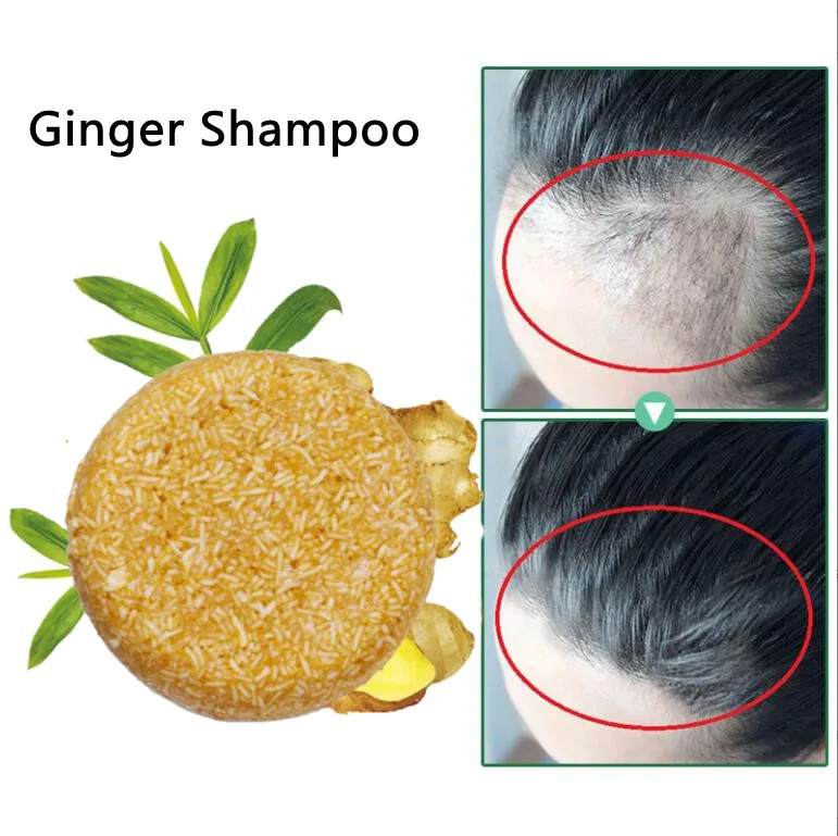 

Old Ginger Hair Shampoo Soap Professional Hair Scalp Treatment Oil Control Hair Growth Dense Anti Hair Loss Anti Itching 60G