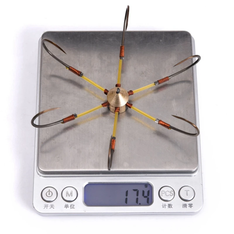6 Claws Copper Hexagon Side Anchor Hook Blade Hair Crab | Спорт и развлечения