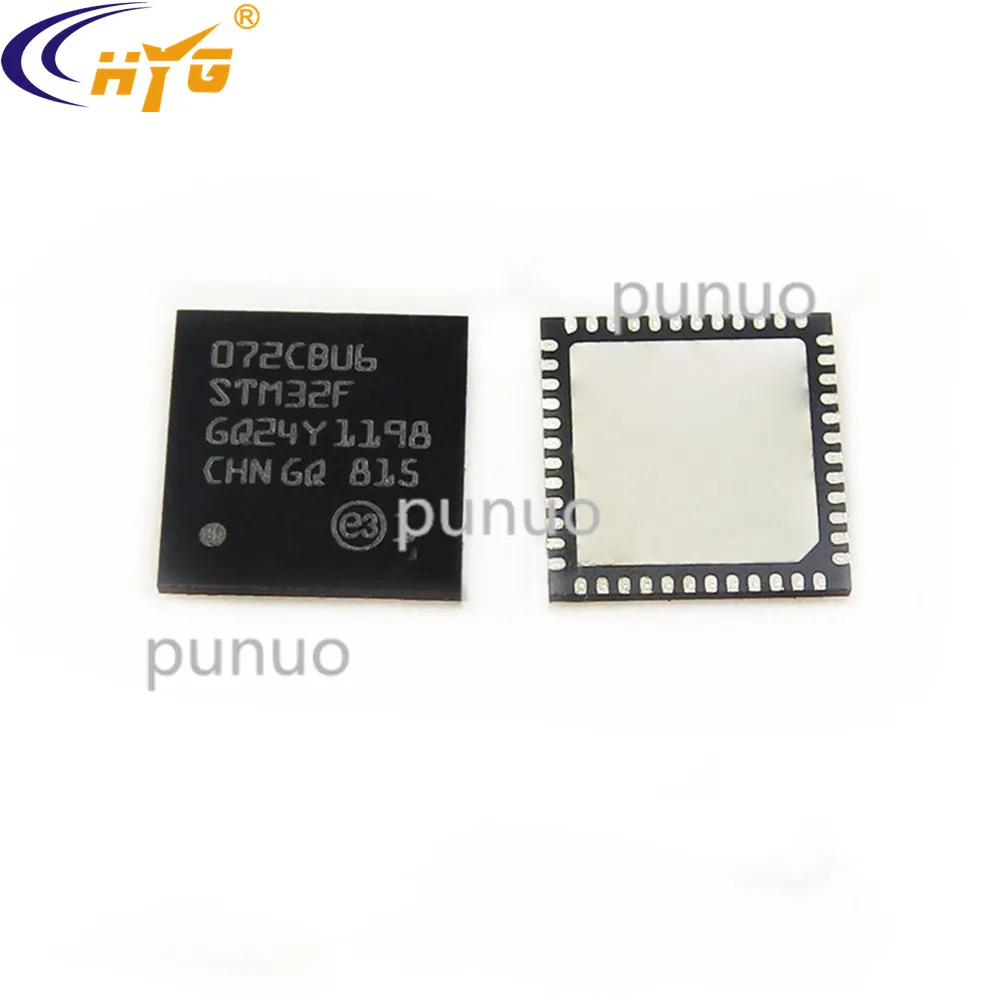 Оригинальный аутентичный STM32F072CBU6 Инкапсуляция UFQF 32-битный MCU 128 Кб Flash 12 таймеров