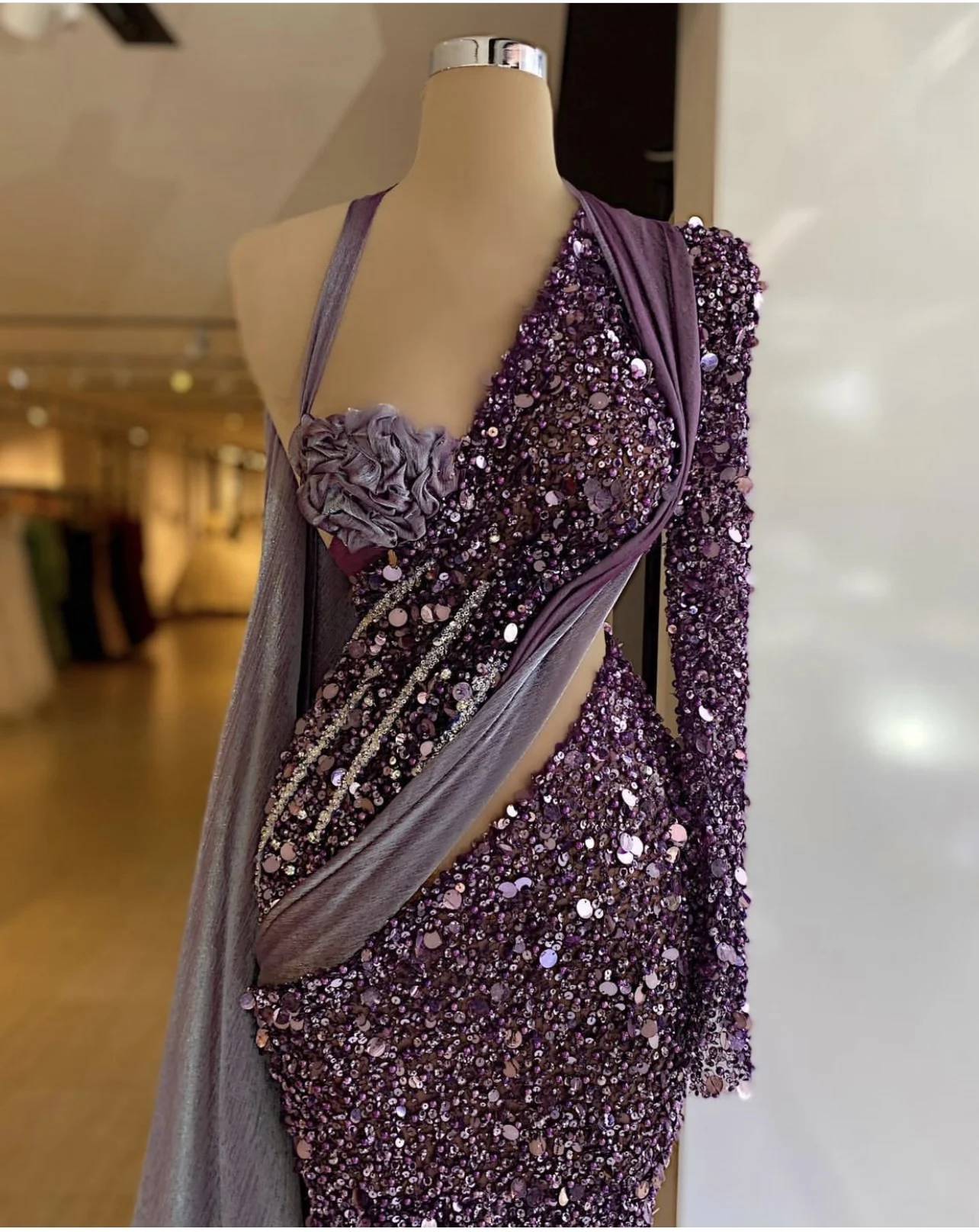 

YILIBER Evening dresses 2021 vintage vlack pearls long sleeves evening gowns beading prom dresses for women short dresses