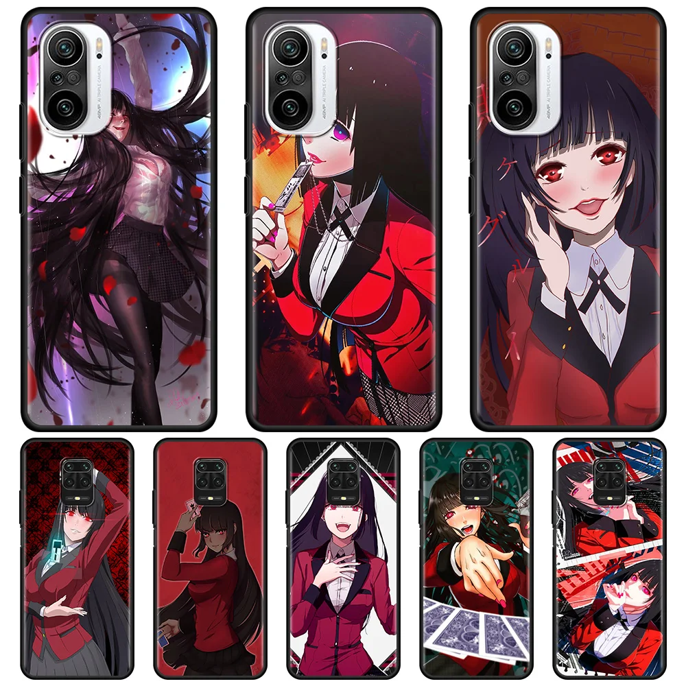 

Anime Kakegurui Mobile Phone Case For Xiaomi Redmi Note 9S 9 4G 8 Pro 10 5G 7 9C 8T 8 9A K40 7A 8A 9T Back Cover Bumper