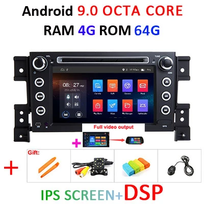 4G 64G 8 ядерный DSP ips 2 Din Android 9,0 автомобильный dvd-плеер gps Аудио для SUZUKI GRAND VITARA 2007-2013 автомобильный радио мультимедиа obd2 dvr - Цвет: 4G 64G IPS DSP Full