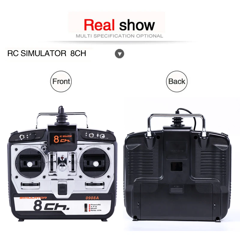 DTXMX 8CH RC симулятор полета поддержка Real G7 Phoenix 5,0 XTR пульт дистанционного управления Вертолет с фиксированным крылом Дрон(модель 2