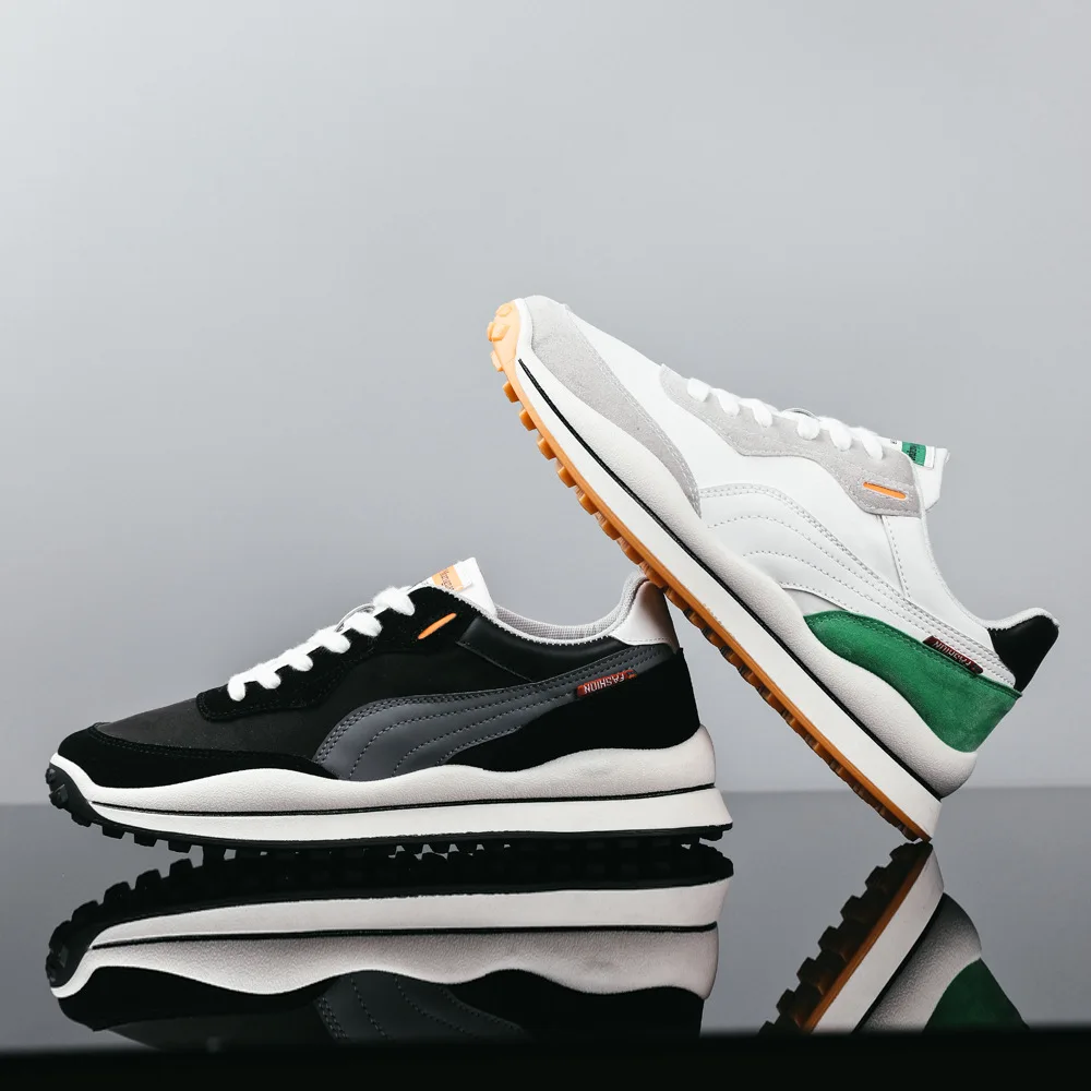 

Breathable Running Shoes for Men Outdoor Sport Running Shoes Women Leather Sneakers Light Casual Anti-skid Walking Shoes