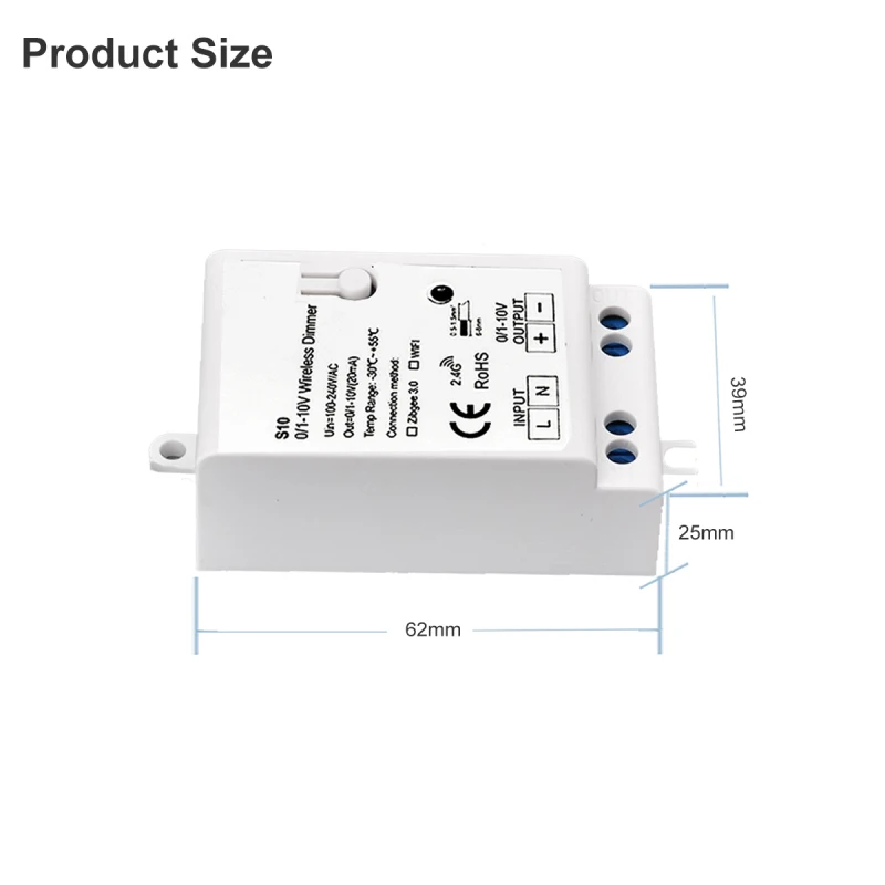 LED-регулятор яркости Tuya Zigbee 0/1-10 в | Электроника