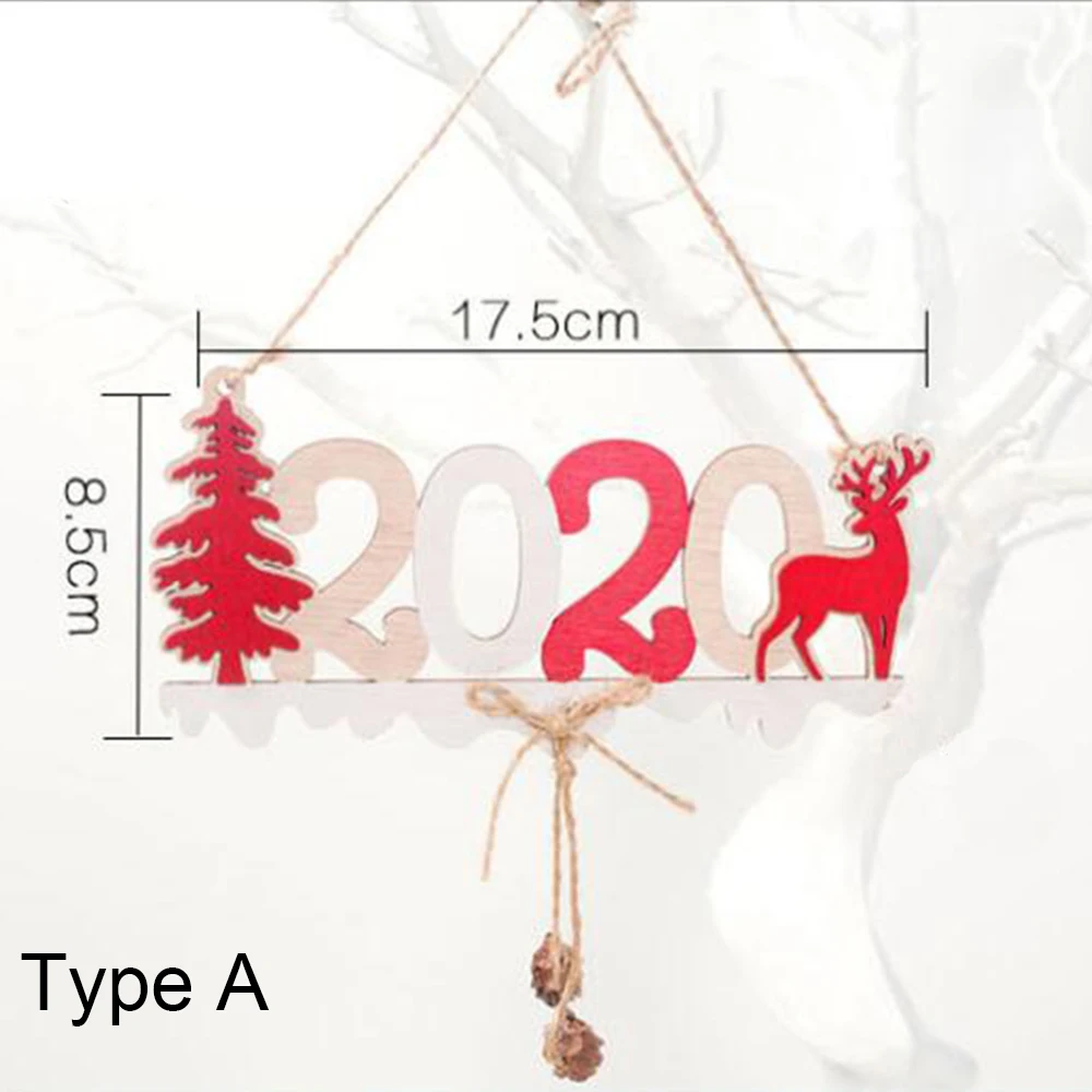 1 шт. новинка 2020 года Рождественская елка с надписью деревянный знак