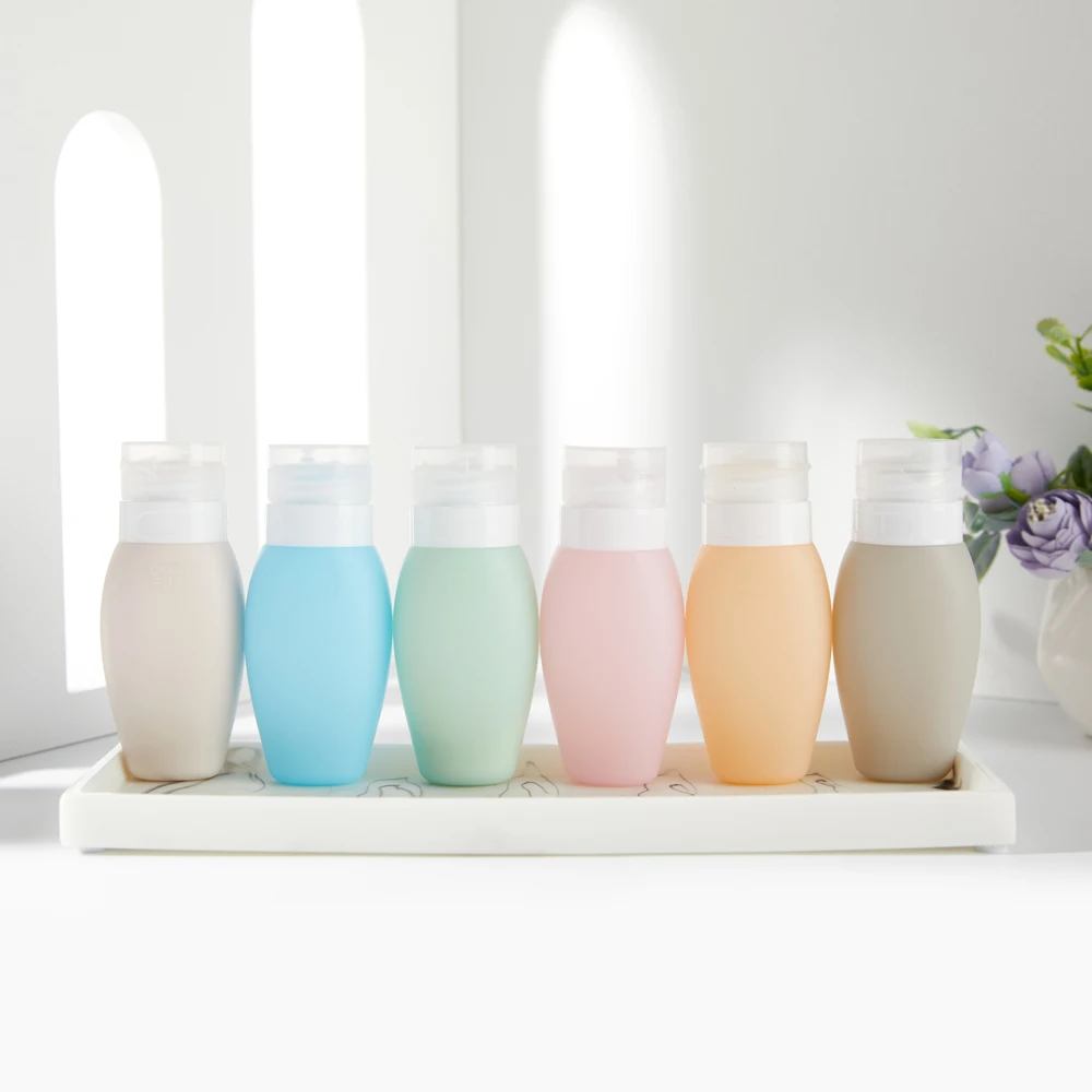 

90ml Refillable Travelling Bottle Soft Silicone Empty Portable Cosmetic Containers Shampoo Shower Gel Lotion Cream Skin Care