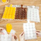 20 шт.компл. портативные кубики сумка производителя для льда с воронкой одноразовые Самоуплотняющиеся пакетик для кубиков льда пластиковые формы для холодильника