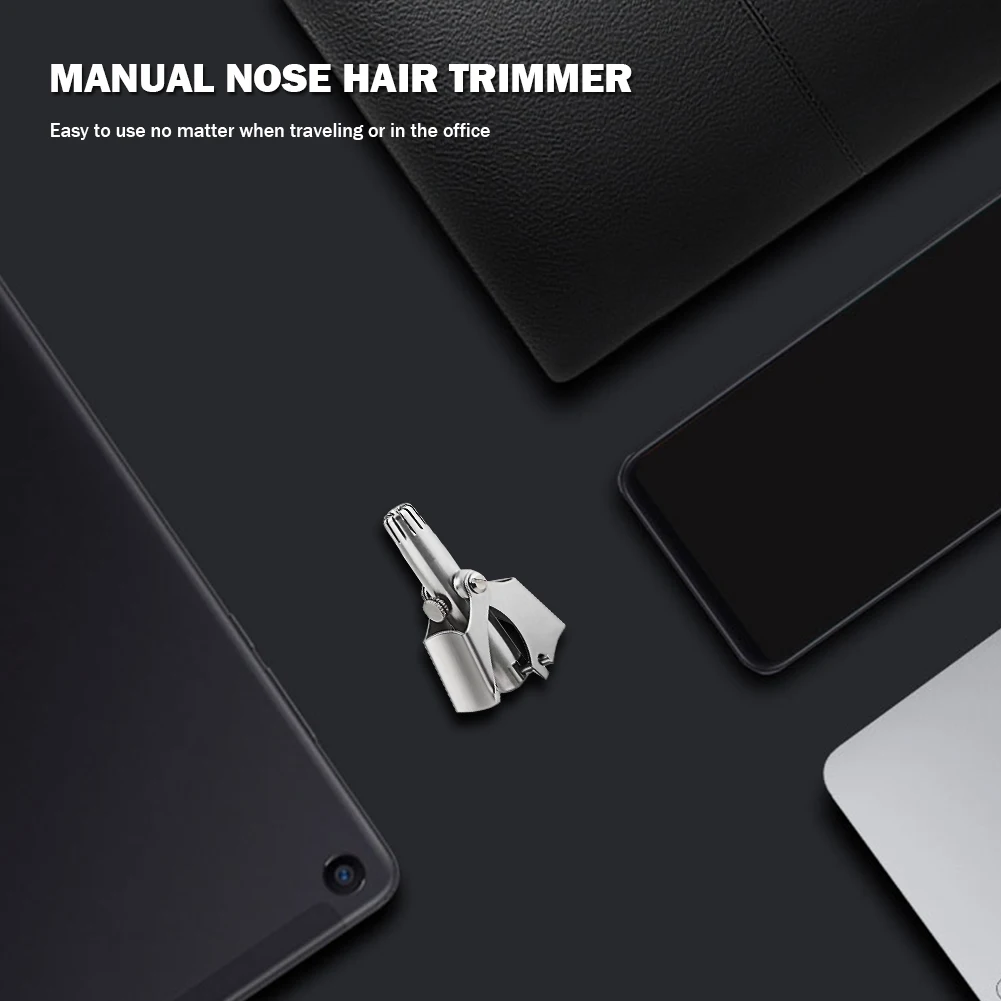

Nose Trimmer New Stainless Steel Manual Trimmer For Shaving Nose Ear Hair Trimmer Shaver Face Care For Men Washable Device