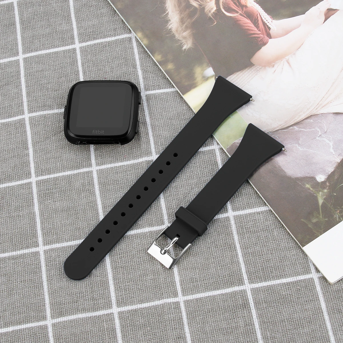 Цветной сменный мужской t Браслет для Fitbit Versa/Versa Lite тонкий узкий ремешок для часов Fitbit Versa браслет для женщин и мужчин