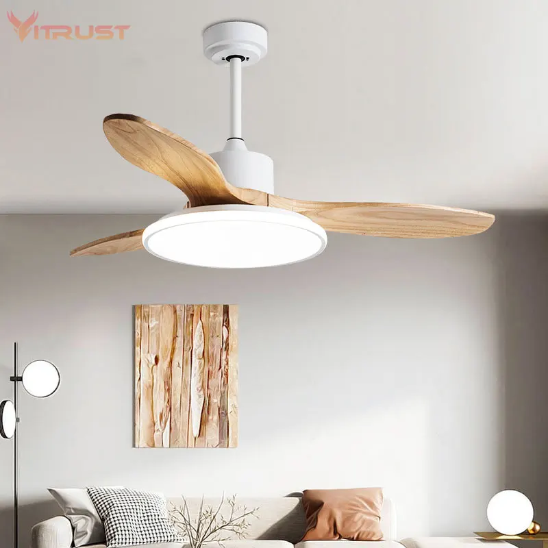 Креативный потолочный вентилятор из натуральной кожи с пультом дистанционного