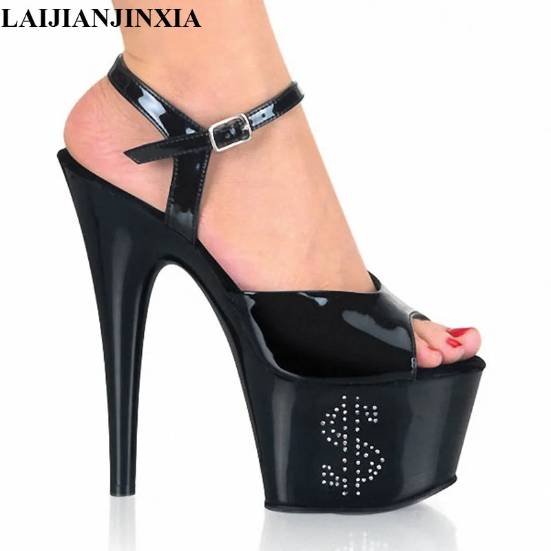 New High Heels wholesale perfect 17 cm Super High Sandals lady evening shoes joker high-heeled Dance Shoes