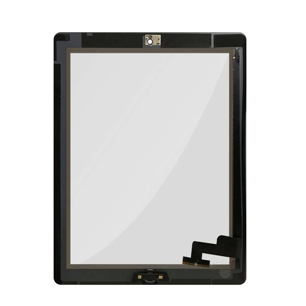 NEW For iPad 2 Touch Screen Glass Digitizer Replacement Parts+ Home Button Assembly for A1395 A1396 A1397 Free Shipping
