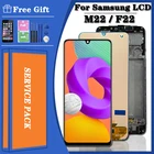 ЖК-дисплей 6,4 дюйма для Samsung Galaxy M22 4G M225 M225FDS M225M F22, дисплей с рамкой и дигитайзером сенсорного экрана в сборе, 100% оригинал