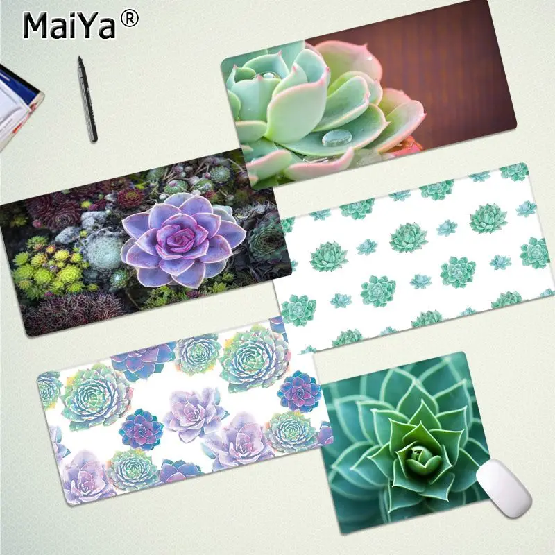 

Maiya Succulent Splendour Customized laptop Gaming mouse pad Speed/Control Version Large Gaming Mouse Pad