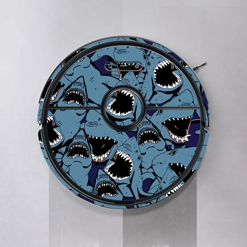 Поставка индивидуальных наклеек в виде акулы для робота-пылесоса xiaomi Roborock S6 T6