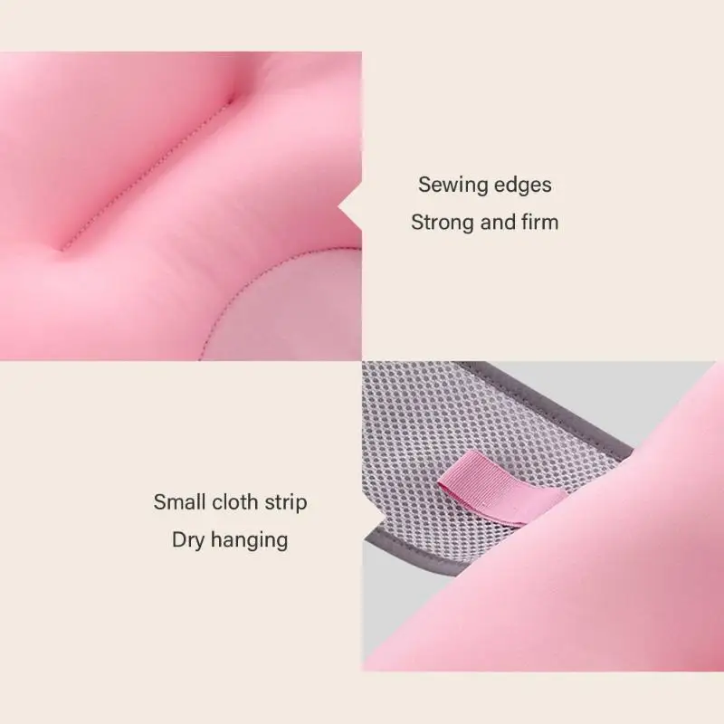 

Portable Baby Shower Soft Bathtub Mat Elaborate Manufacture Prolonged Durable Infant Safety Bath Tub Pad Seat Support