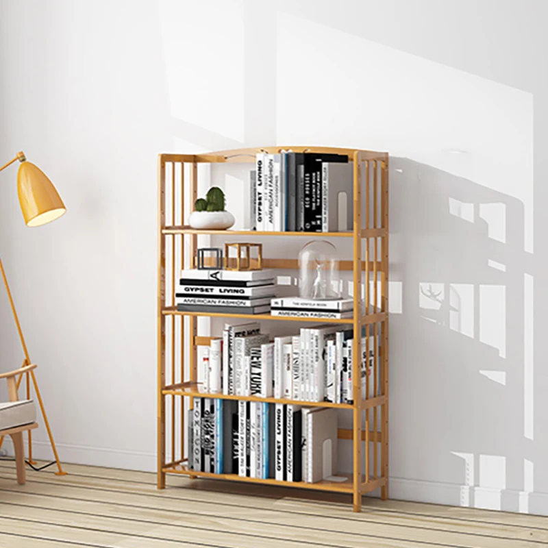 

Solid Wood Bookshelf Storage Shelve for Children book rack Bookcase Living Room Shelves Kitchen Storage Books Magazine Organizer