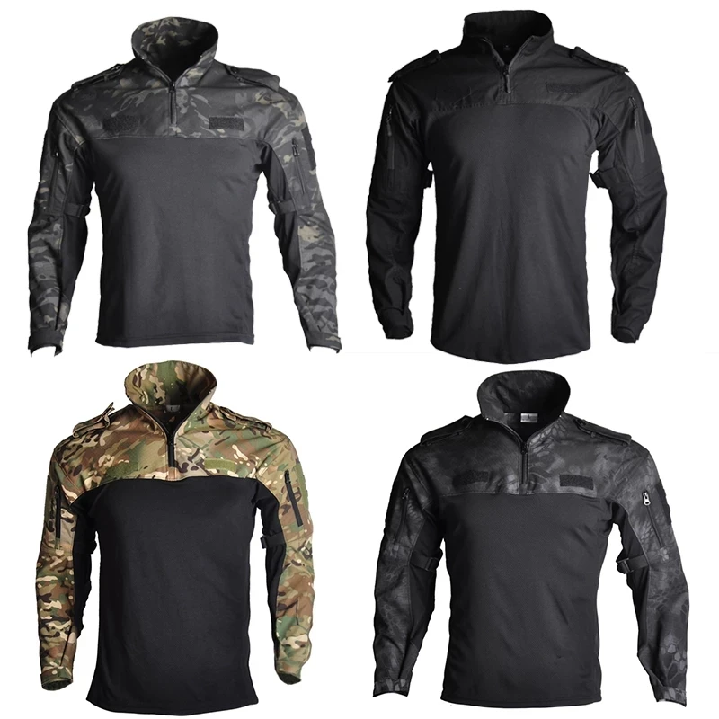 

Тактические камуфляжные рубашки, военная Униформа армии США, Мужская Уличная боевая одежда для страйкбола