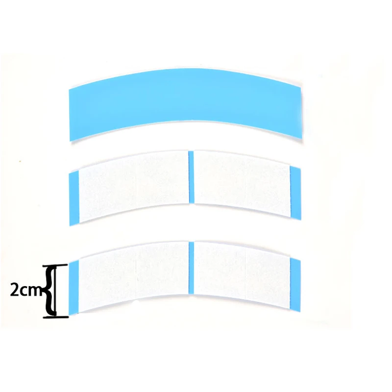 

36*2 Tabs 8.6*2.2cmStrong Blue Mini Ultra-Hold Double Sided Tape Tabs Strips For Toupees/Lace Wigs/Tape Extension Wig Adhesive