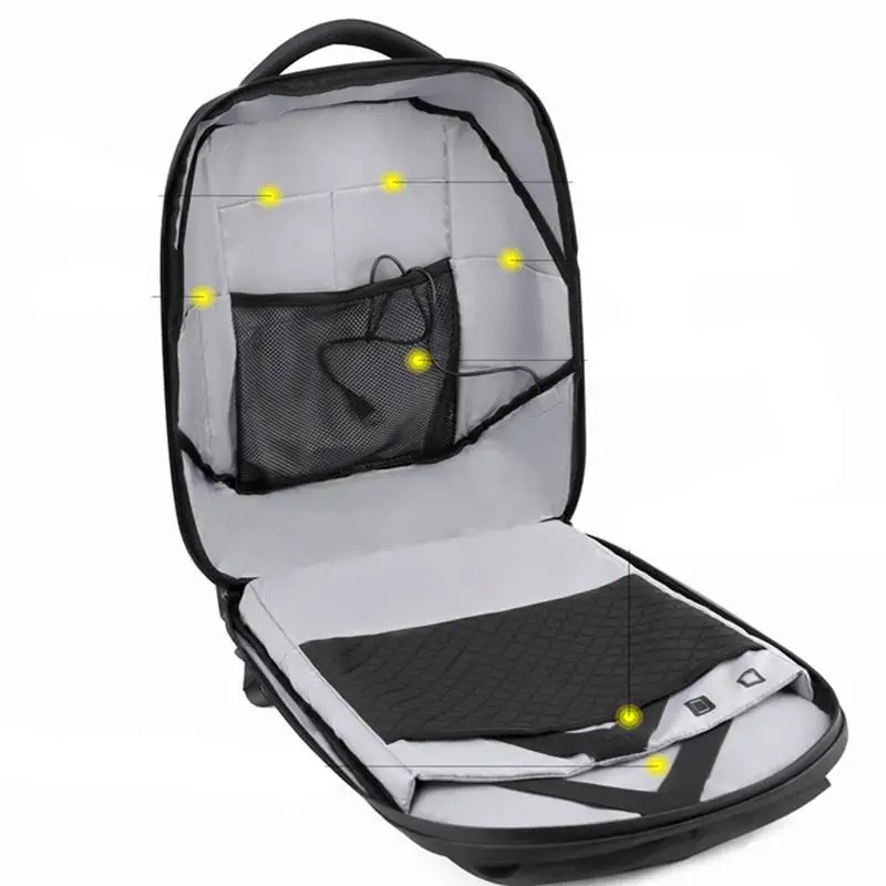 AKDSteel WiFi LED Screen Advertising Backpack Waterproof DIY Dynamic City for Walking | Lights