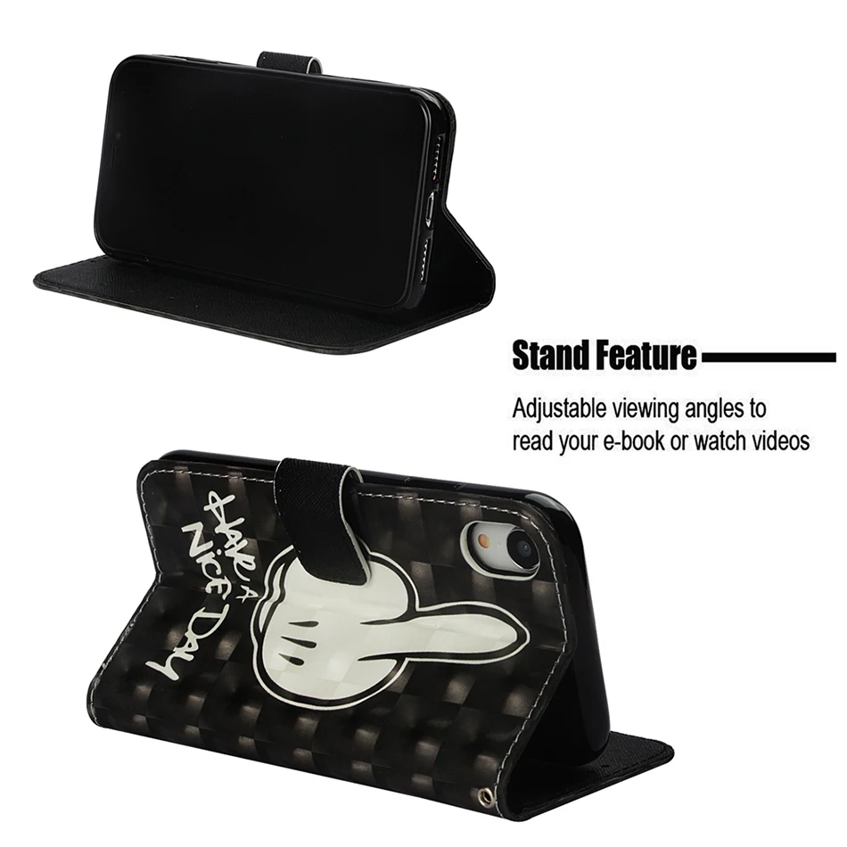 Чехол-книжка из искусственной кожи с рисунком мультфильма чехол для samsung Galaxy S8 s