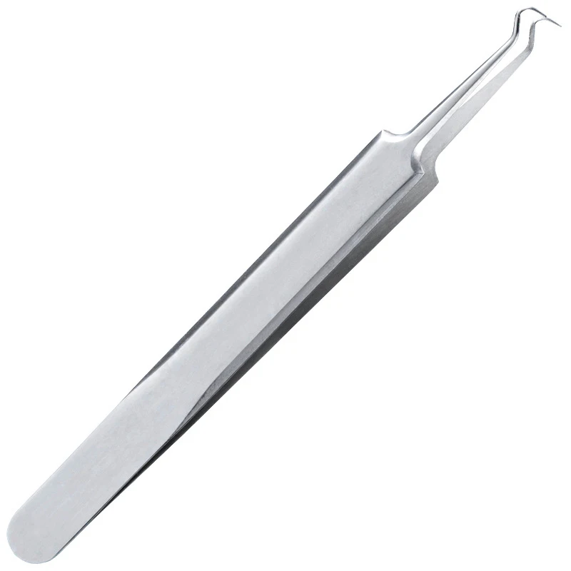 1 шт. Нержавеющая Сталь Изгиб Пинцет для удаления черных точек зажим иголок угрей